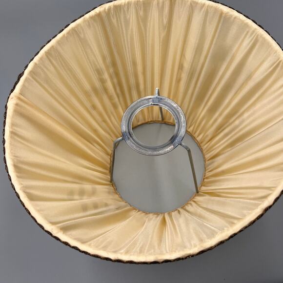 Vintage “by Delft” Pleated Fabric Lampshade –  Cottagecore Decor - Picture 11 of 16